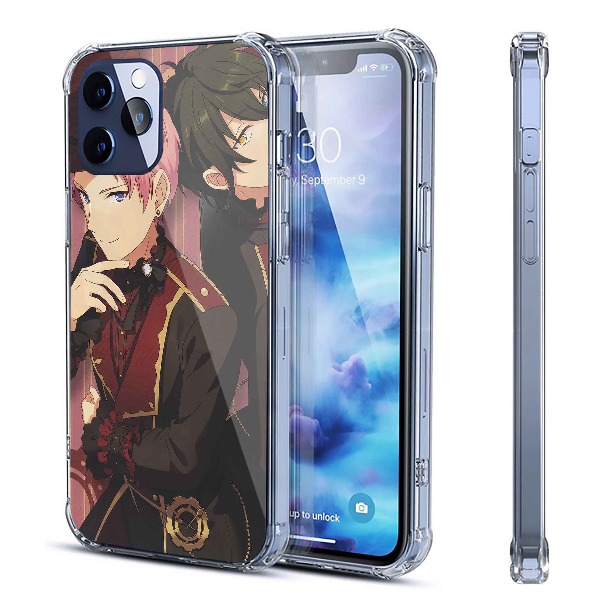 （画像用） あんさんぶるスターズ! Ensemble Stars 【iPhone 12シリーズ対応】透明スマホケース（クリアソフトケース）